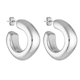Porter Dina Hoops | White Gold