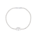 Porter Heirloom Tennis Bracelet | White Gold/Clear