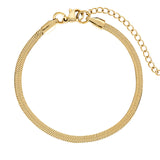 Porter Hailey Snake Bracelet 3mm (0/S) | Gold