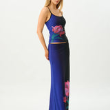 With Harper Lu Camisole Mesh | Cobalt Floral
