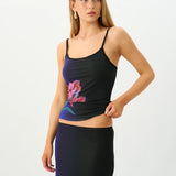 With Harper Lu Camisole Mesh | Cobalt Floral