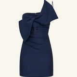 Shona Joy Otis Twist Knot Mini Dress | Midnight