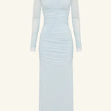 Shona Joy Mira Gathered Maxi Dress | Sky