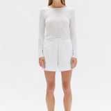 Assembly Label Philipa Poplin Short | White
