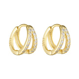 Porter Double Angel Huggies | Gold/Clear