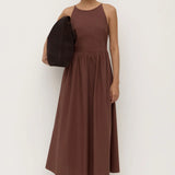 Assembly Label Posie Midi Dress | Espresso