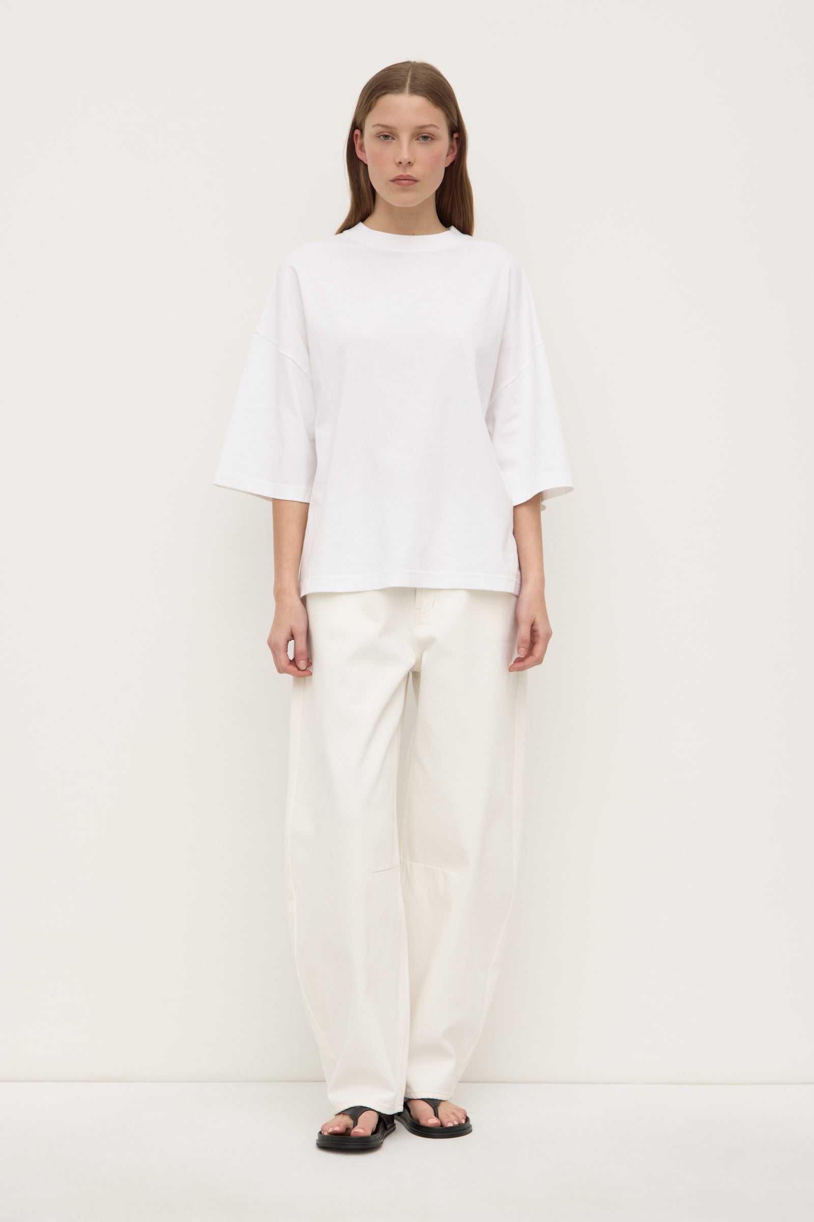 Max Cotton Oversized Tee White