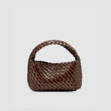 Brie Leon Luca Mini Woven | Chocolate Glossy Crinkle