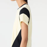 Bassike Moto Baby T-Shirt | Lemon Sorbet/Black (PRE-ORDER)
