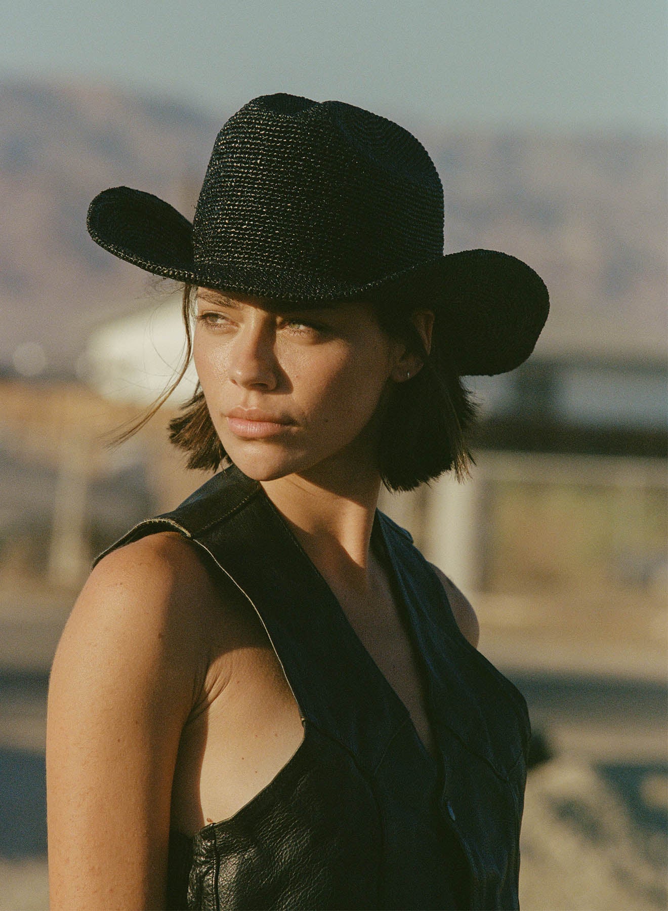 Raffia Cowboy - Noir