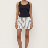 Assembly Label Robyn Scoop Neck Rib Tank | True Navy (PRE-ORDER)