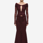 THE KALI RUFFLE LACE MAXI DRESS