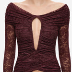 THE KALI RUFFLE LACE MAXI DRESS