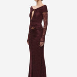 THE KALI RUFFLE LACE MAXI DRESS