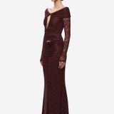 THE KALI RUFFLE LACE MAXI DRESS