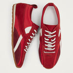 Tb.304 Nylon Red Leather Sneakers