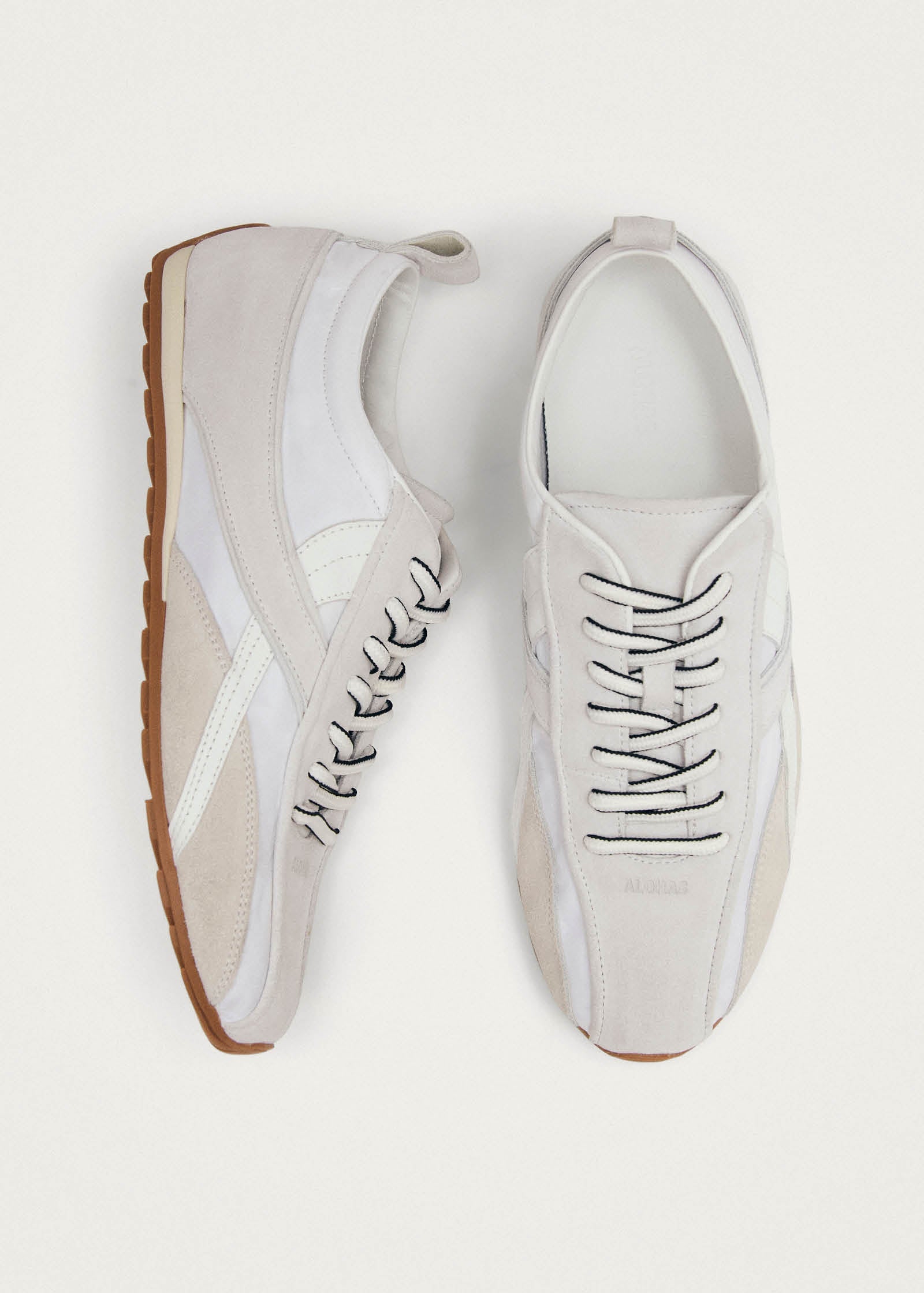 Tb.304 Nylon All White Leather Sneakers