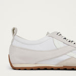 Tb.304 Nylon All White Leather Sneakers