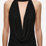 THE 'COWL' NECK JERSEY DRESS