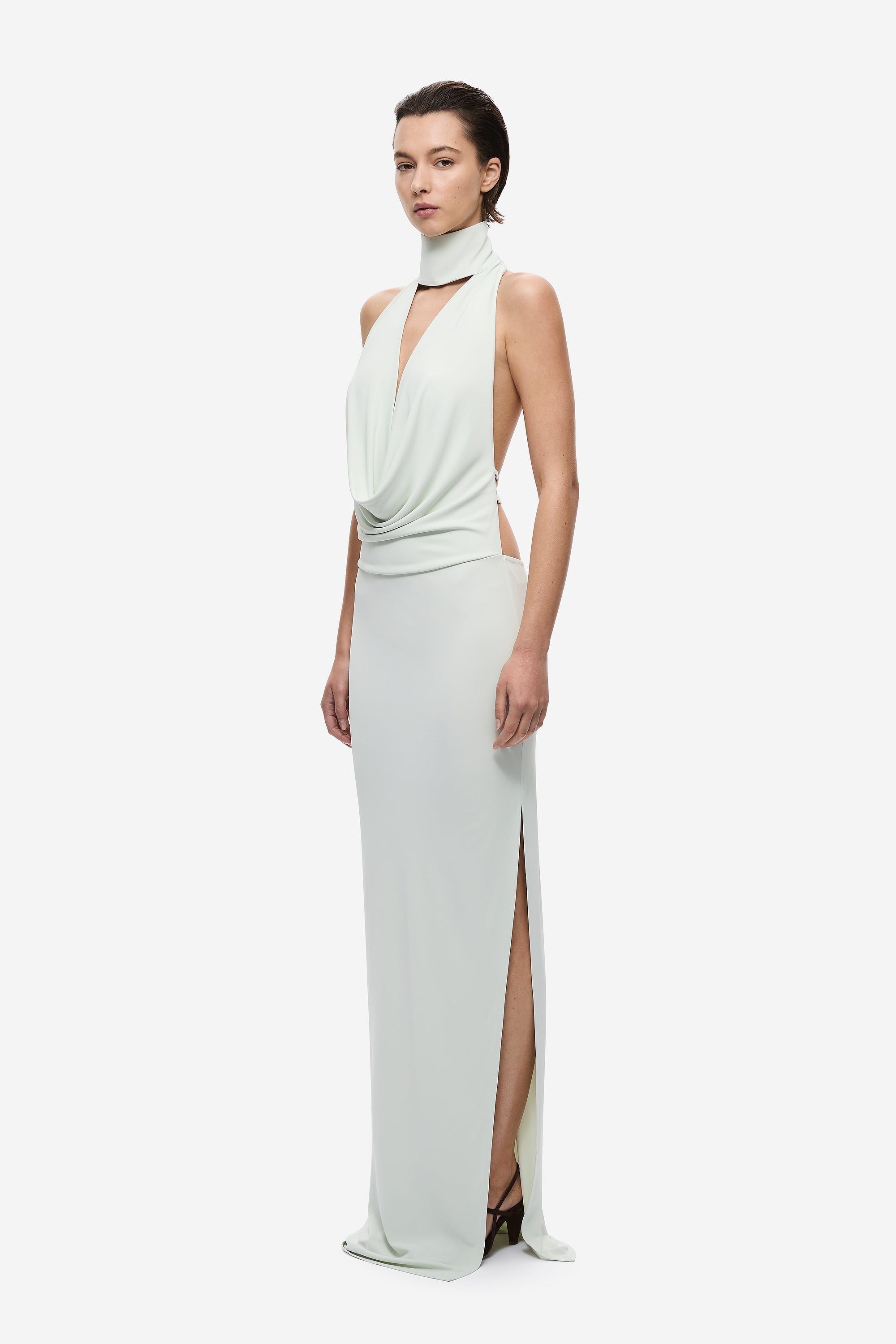 THE 'COWL' NECK JERSEY DRESS
