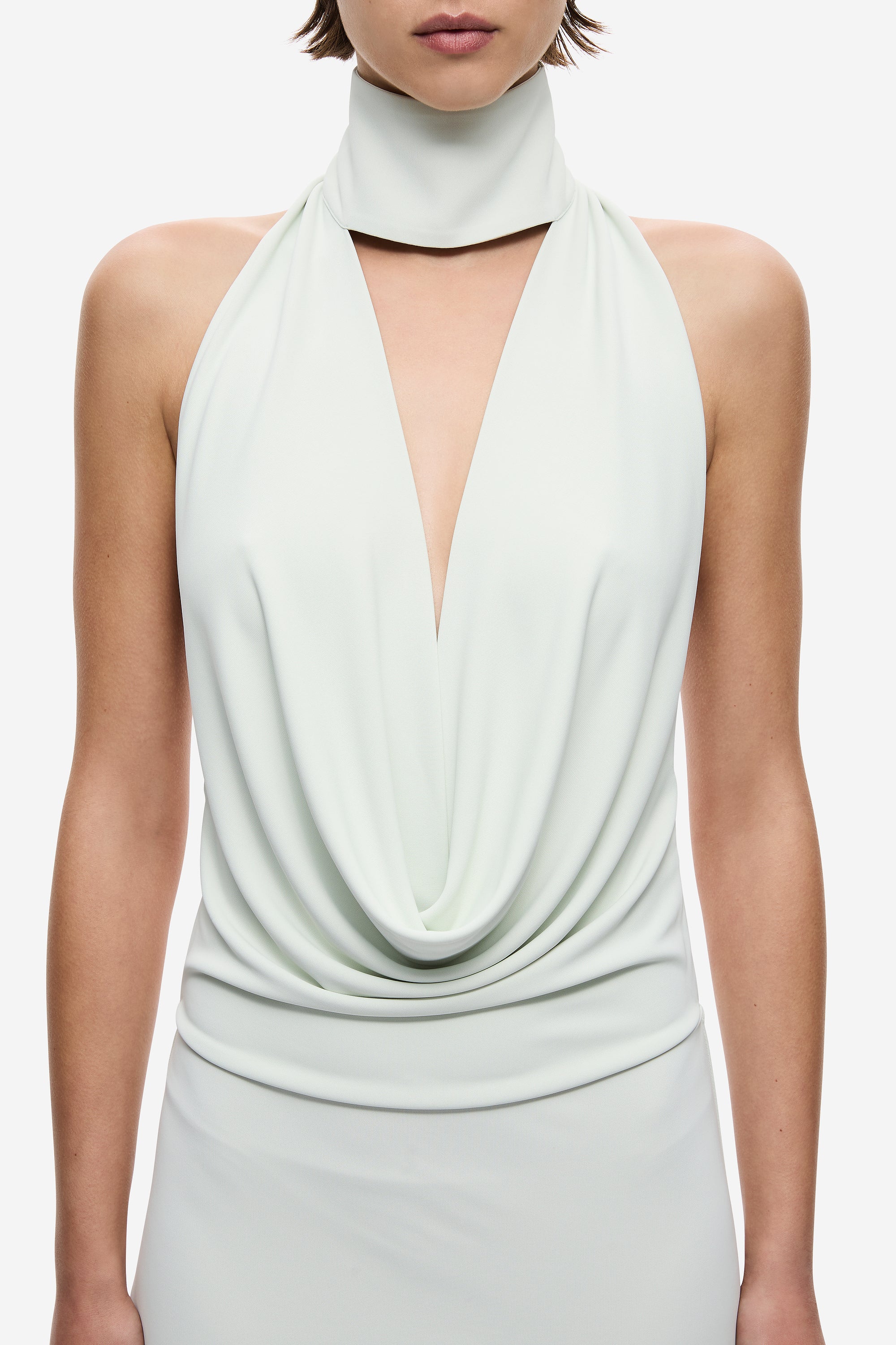 THE 'COWL' NECK JERSEY DRESS