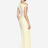 Misha Sisal Mesh Maxi Dress | Lemon