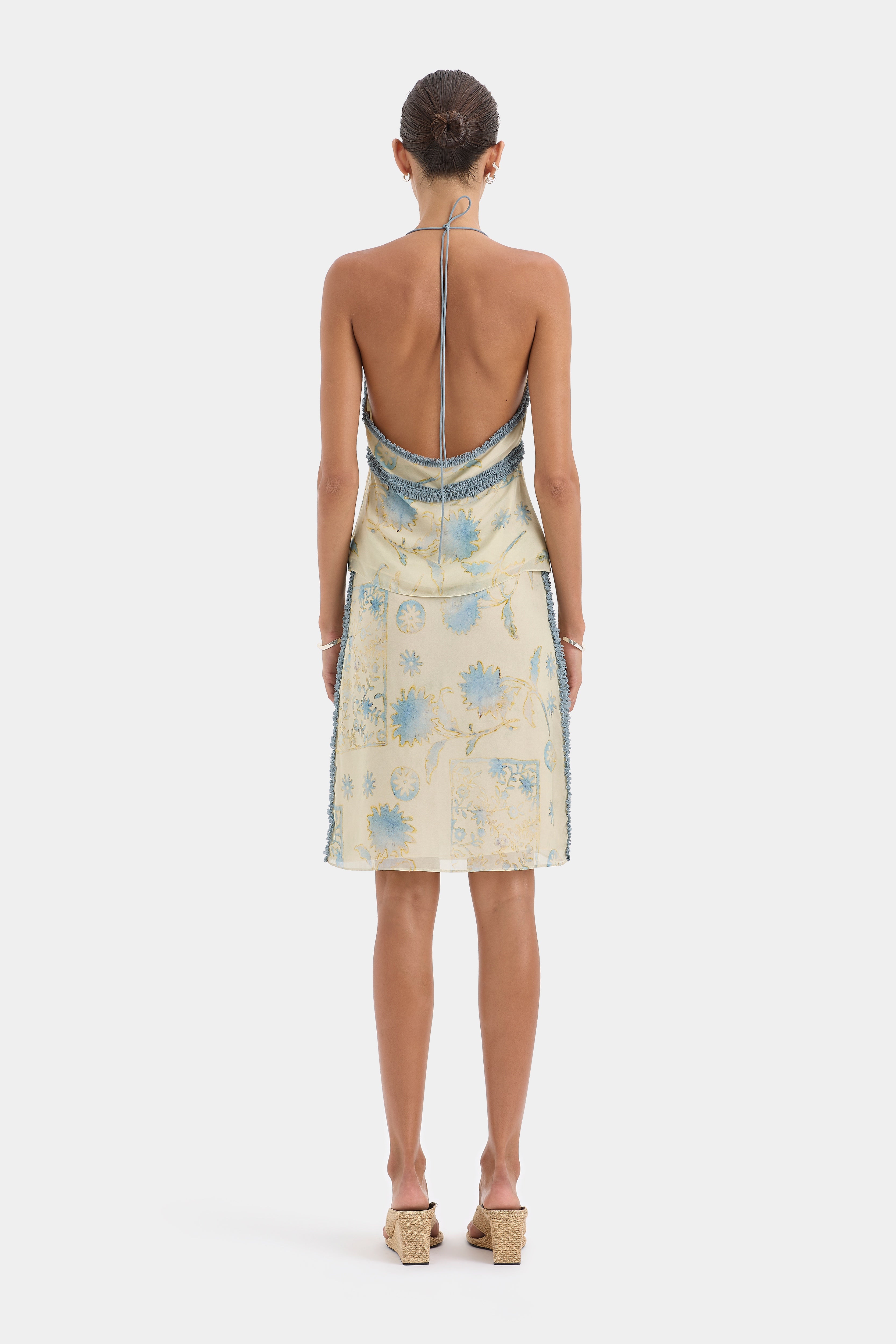 Cecile Ruffle Midi Skirt