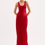 NiLS by NUDE LUCY Allegra Slip Dress | Vermillion