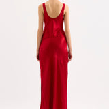 NiLS by NUDE LUCY Allegra Slip Dress | Vermillion