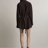 A.Emery Joyse Sheer Shirt | Bistre