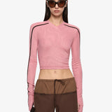 Bec + Bridge Alyna L/S Top | Blush/Bitter Choc