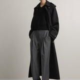 A.Emery The Goddard Straight Pant | Charcoal Pinstripe