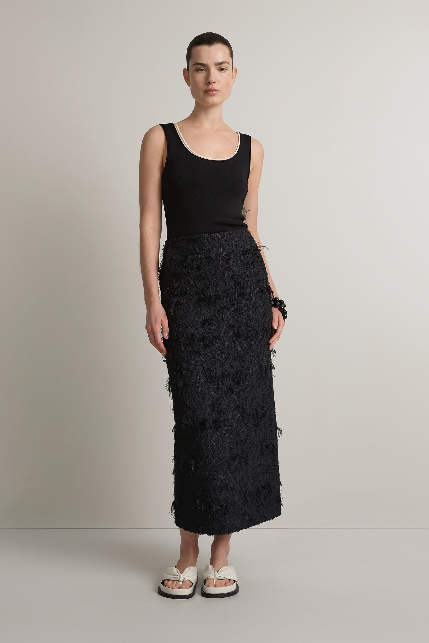 A.Emery Innes Skirt | Black Jacquard