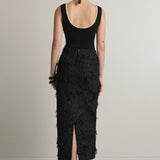A.Emery Innes Skirt | Black Jacquard