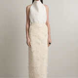 A.Emery Innes Skirt | Cream Jacquard