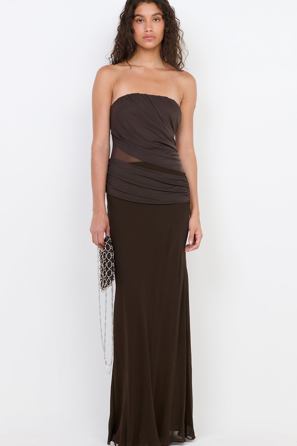 XANTHI STRAPLESS MAXI DRESS