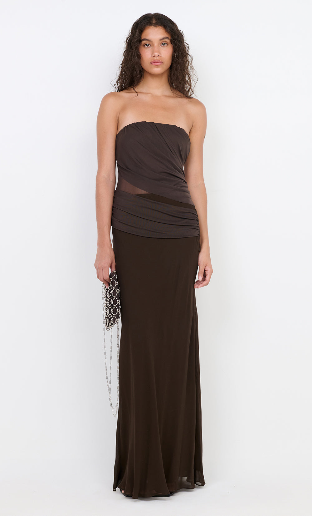 XANTHI STRAPLESS MAXI DRESS