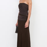 XANTHI STRAPLESS MAXI DRESS