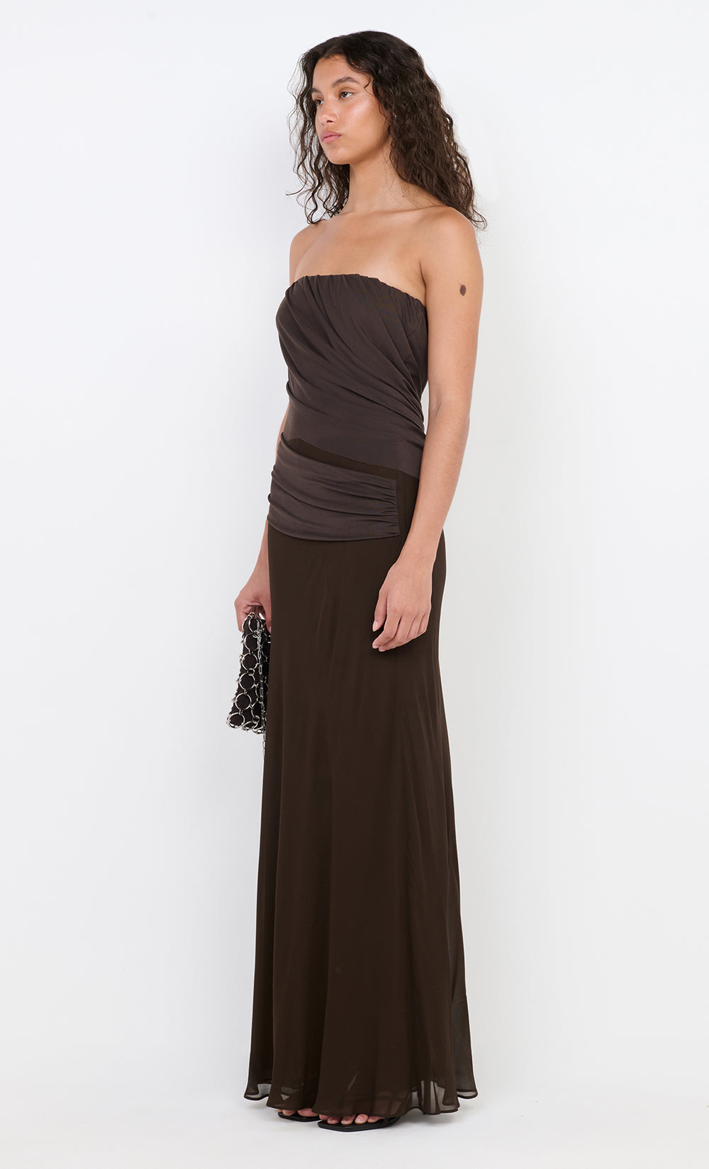 XANTHI STRAPLESS MAXI DRESS