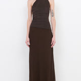 XANTHI HALTER MAXI DRESS