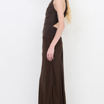 XANTHI HALTER MAXI DRESS
