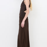 XANTHI HALTER MAXI DRESS