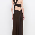 XANTHI HALTER MAXI DRESS