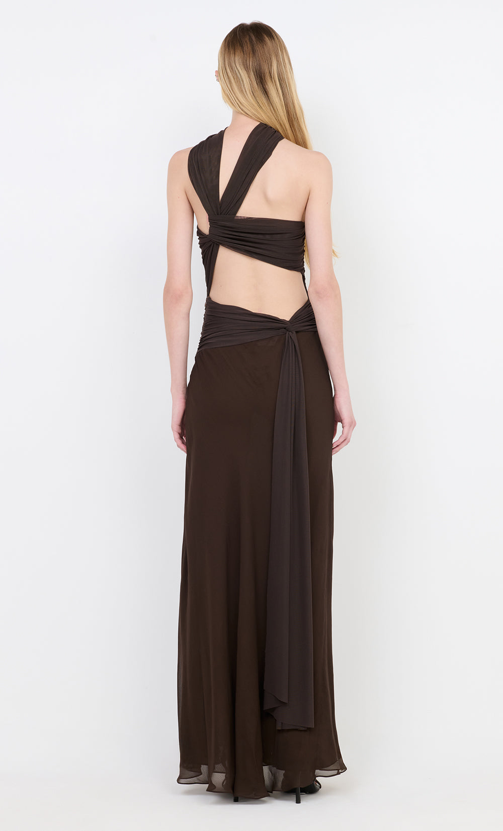 XANTHI HALTER MAXI DRESS