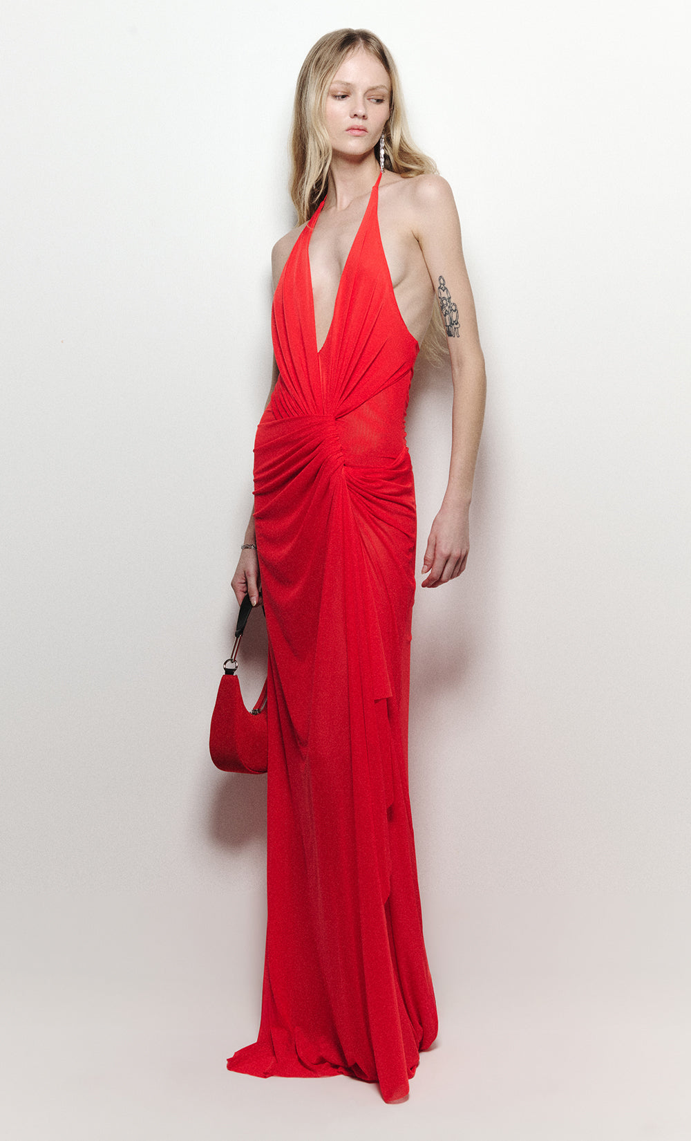 XANTHI V NECK MAXI DRESS