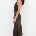 OLYSSIA KNOT HALTER TOP
