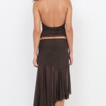 OLYSSIA KNOT HALTER TOP