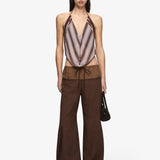 Bec + Bridge Evely Halter Top | Geo Scarf Print