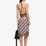 Bec + Bridge Evely Midi Skirt | Geo Scarf Print