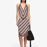 Bec + Bridge Evely Midi Skirt | Geo Scarf Print